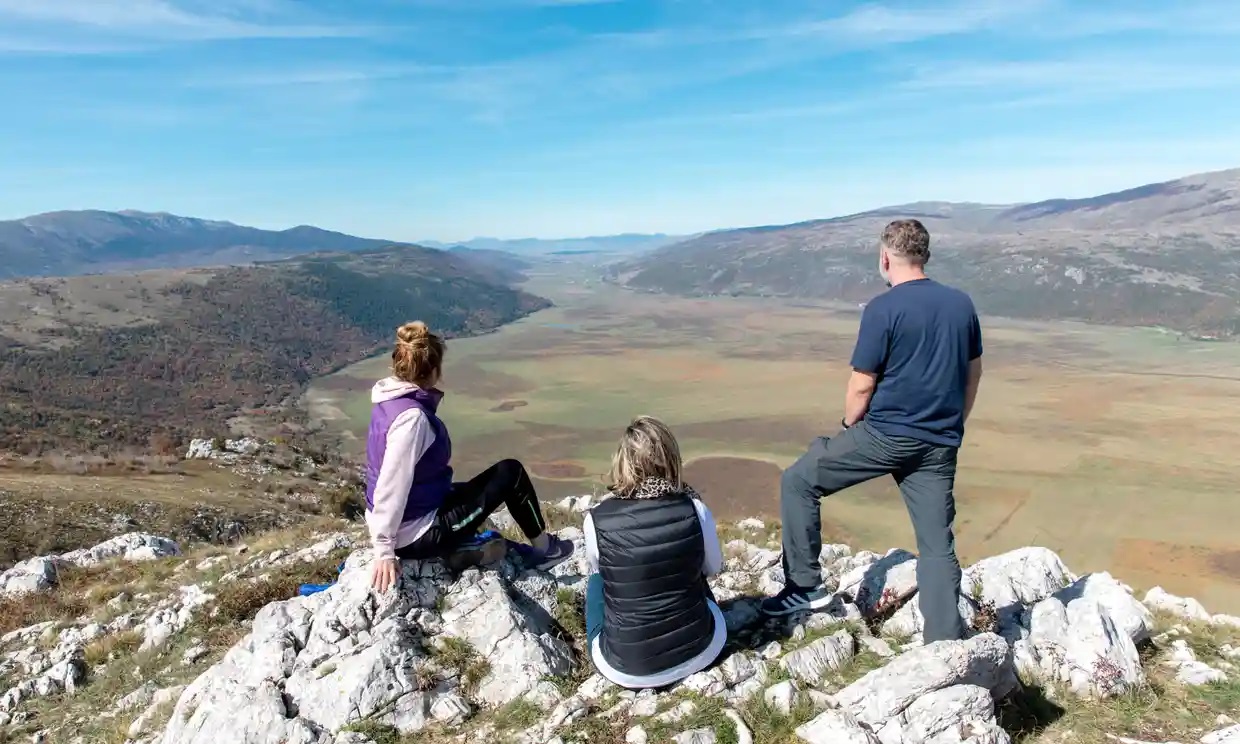 View across the Dinaric Alps